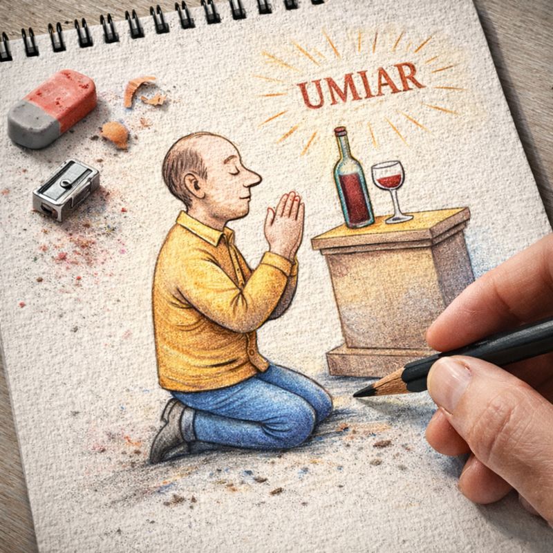 Fraszka 1/45 z tematu O trunkach - ilustracja