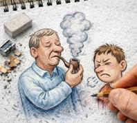 Fraszka 36/44 z tematu O innych ułomnościach - ilustracja