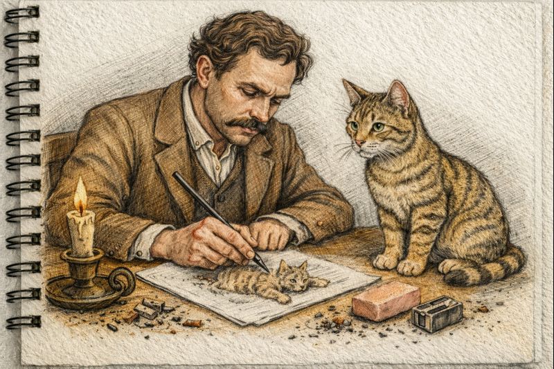 Fraszka 1/11 z tematu O natchnieniu - ilustracja