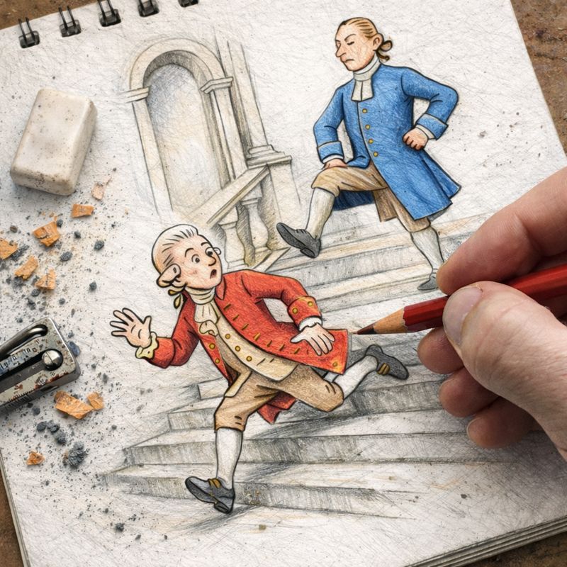 Fraszka 19/20 z tematu O pazerności - ilustracja