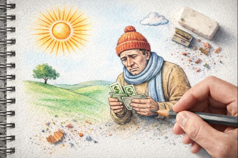 Fraszka 7/23 z tematu Do podróżnika - ilustracja