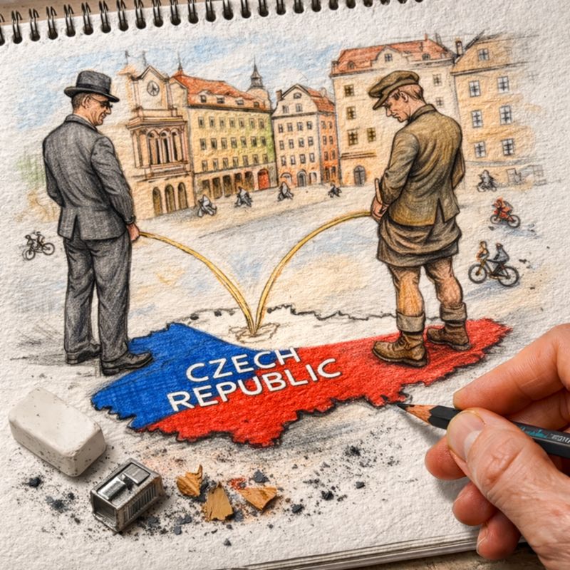 Fraszka 23/23 z tematu Do podróżnika - ilustracja