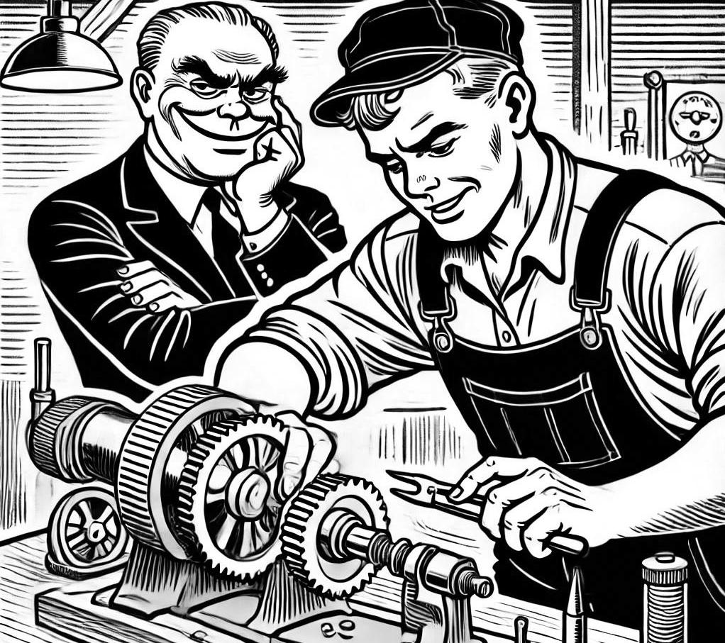 Fraszka 71/71 z tematu O biznesie - ilustracja