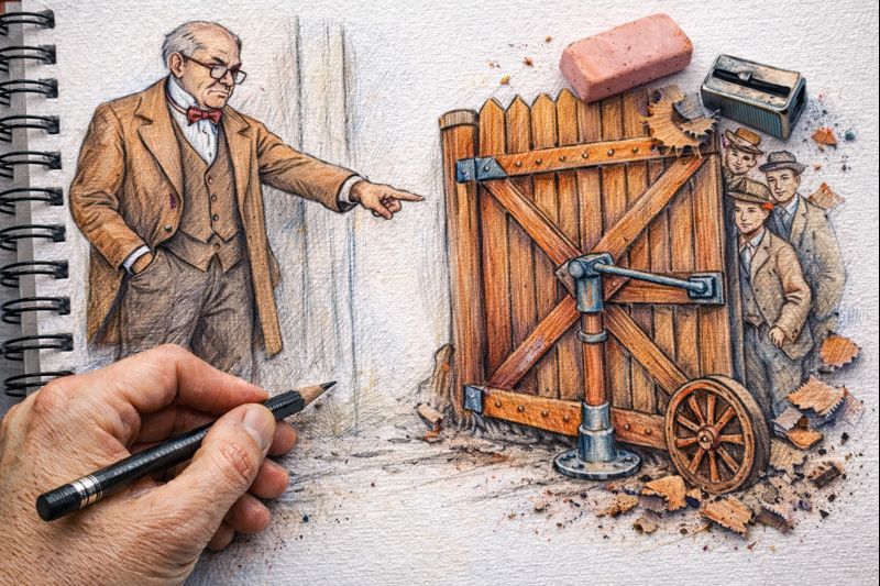 Fraszka 50/67 z tematu O nauce i technice - ilustracja