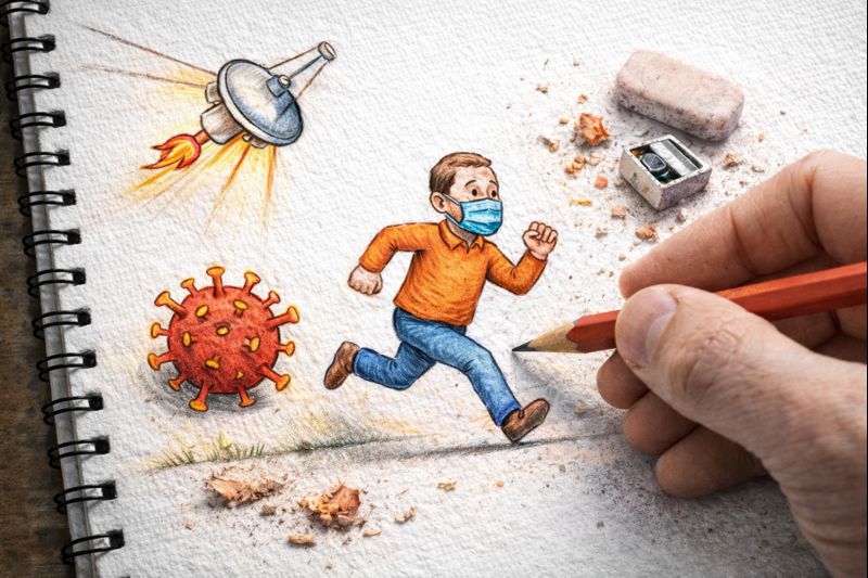 Fraszka 63/67 z tematu O nauce i technice - ilustracja