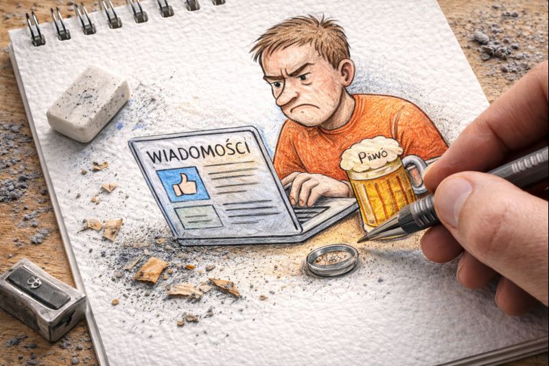 Fraszka 43/43 z tematu O PC-cie i Internecie - ilustracja