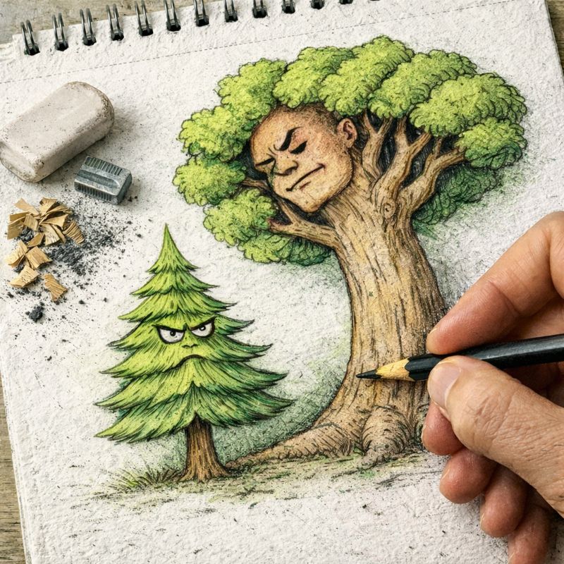 Fraszka 8/17 z tematu O starzeniu społeczeństwa - ilustracja