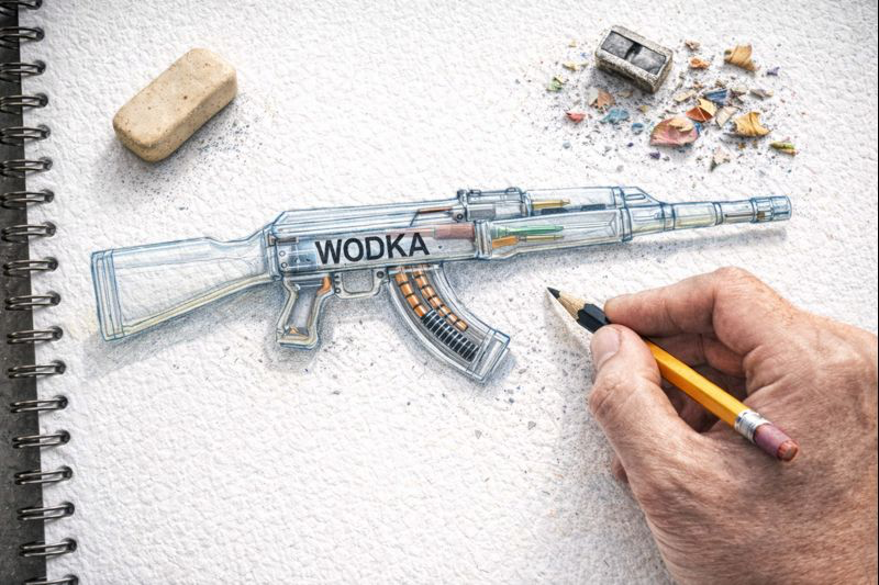 Fraszka 45/45 z tematu O trunkach - ilustracja