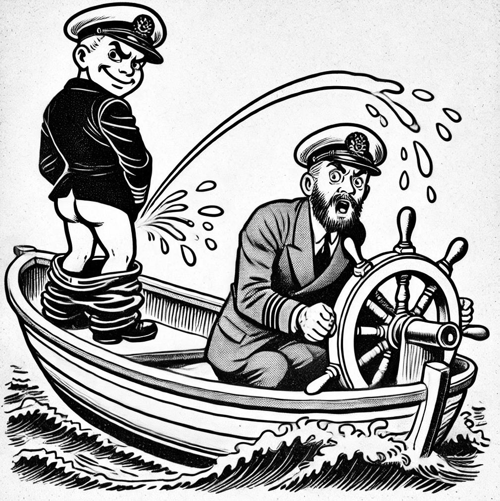 Fraszka 10/13 z tematu Do żeglarzy - ilustracja