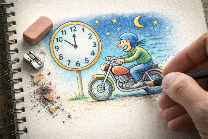 Fraszka 9/16 z tematu O ciszy i hałasie - ilustracja