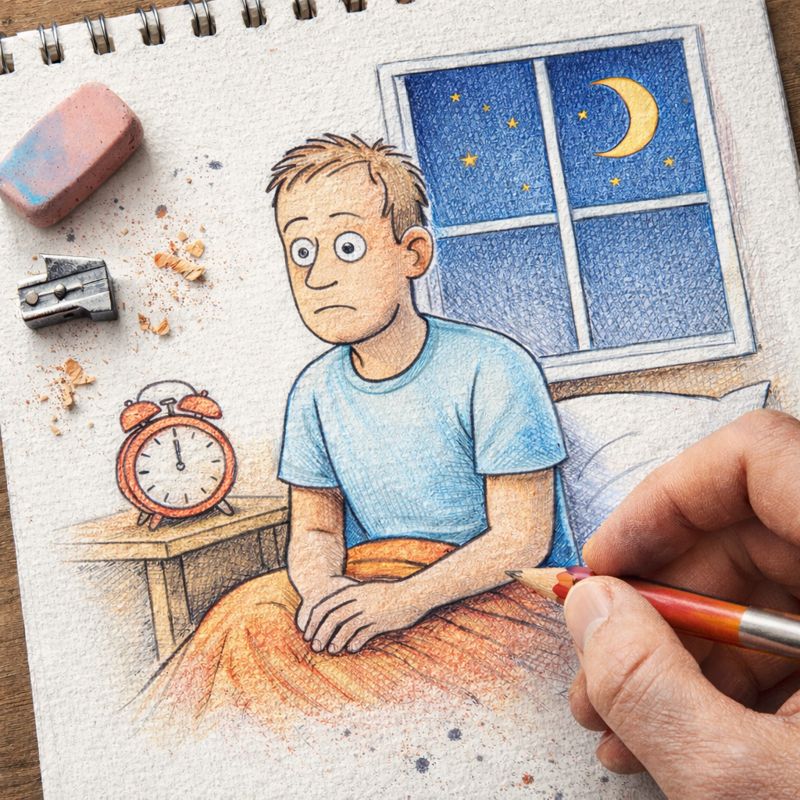 Fraszka 15/16 z tematu O ciszy i hałasie - ilustracja