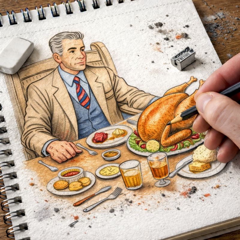 Fraszka 4/47 z tematu O kulinariach - ilustracja