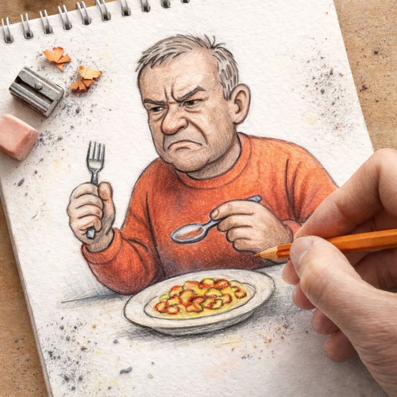 Fraszka 29/47 z tematu O kulinariach - ilustracja