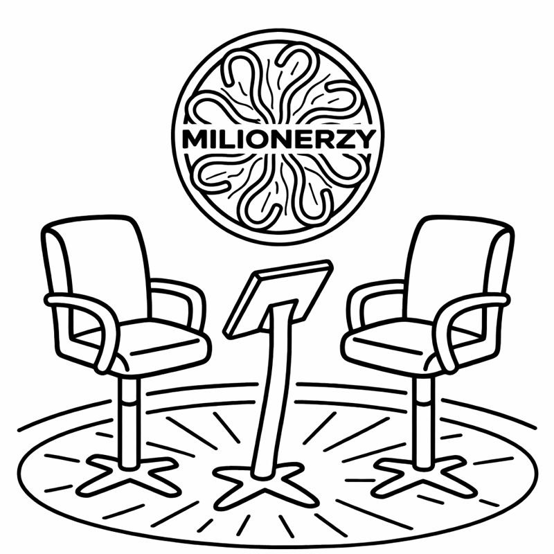 Fraszka 1/5 z tematu O teleturniejach - ilustracja