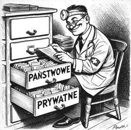 Fraszka 46/50 z tematu O zdrowiu i lekarzach - ilustracja