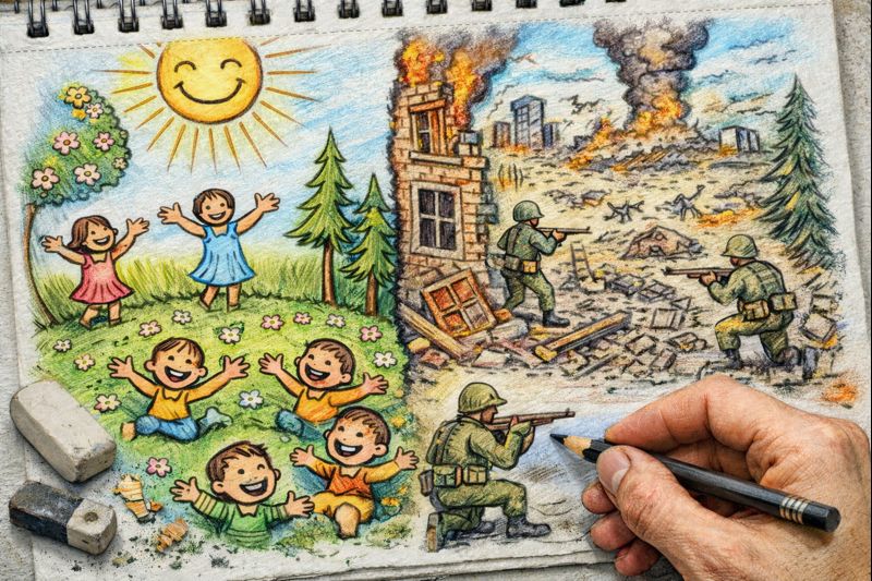 Fraszka 9/14 z tematu Do agnostyka - ilustracja