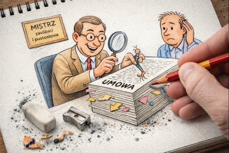 Fraszka 6/16 z tematu Do prawników - ilustracja